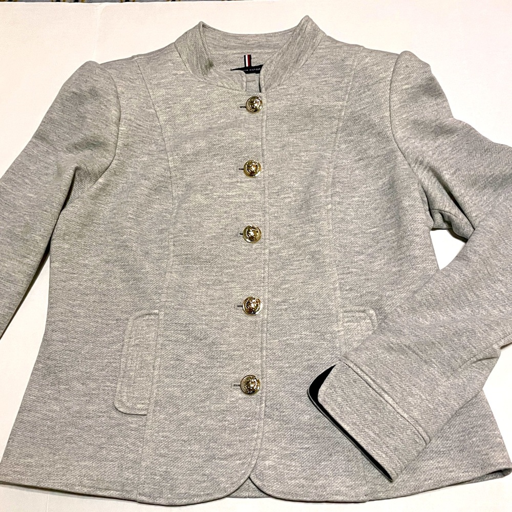 Tommy Hilfiger Gray Thick Blazer 14